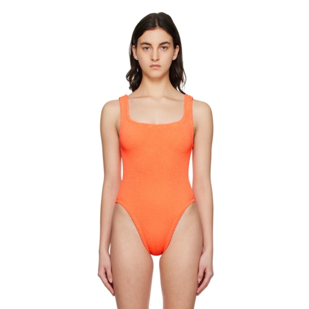HUNZA G Square Neck One-Piece Swimsuit